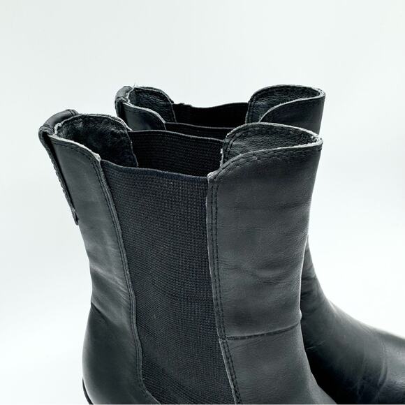 Matisse Ashbury Chelsea Boot Heeled Ankle Booties Black Leather Size 7 Moto Boho - Picture 3 of 15
